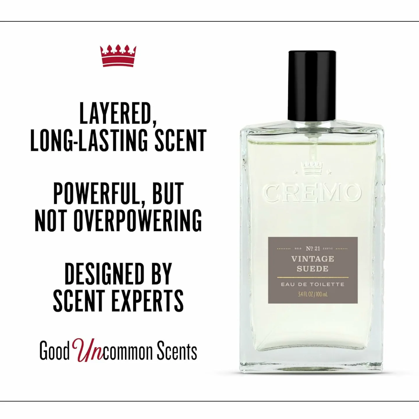 Cremo Vintage Suede Cologne Spray 3.4oz