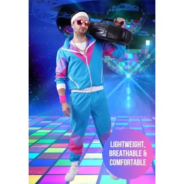 Premium 80s & 90s Tracksuit Costume for Parties