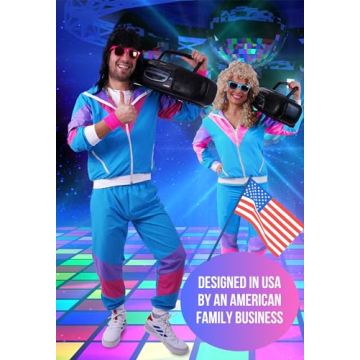 Premium 80s & 90s Tracksuit Costume for Parties
