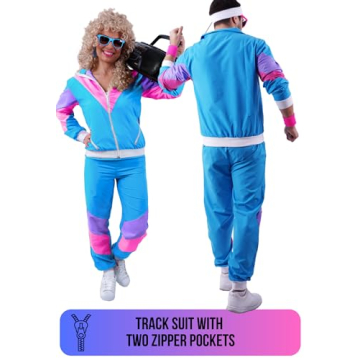 Premium 80s & 90s Tracksuit Costume for Parties
