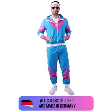 Premium 80s & 90s Tracksuit Costume for Parties