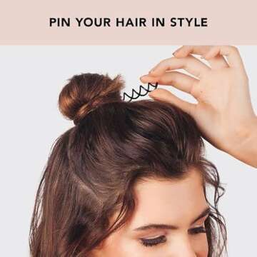 Kitsch RoseGold Spin Pins for Effortless Hair Styling