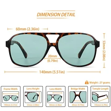 Freckles Mark Trendy Retro Aviator Sunglasses for Everyone