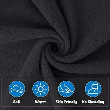 Pro Goleem Fleece Baby Booties, Warm Cozy Baby Slippers, Stay On Sock Shoes, Easy to Put on, Unisex Baby Gifts, Soft Non-Slip Adjustable Newborn Boots for Boys and Girls 12-18 Months, Black