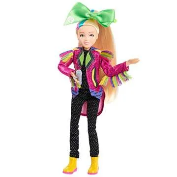 JoJo Siwa 10 Inch Singing Doll, Sings Hit Song Titled "Non-Stop", Pink Jacket with Rainbow Fringe, Kids Toys for Ages 6Up by Just Play