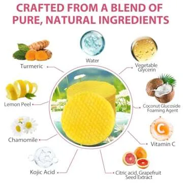 Turmeric Kojic Acid Cleansing Pads, Kojic Acid And Turmeric Cleansing Pads Helps Balance Skin Oil And Water, Remove Excess Keratin From The Body'S Skin, 40PCS