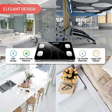 Expinsig Bluetooth Body Fat Scale for Health Tracking