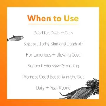 In Clover Dog Skin and Coat Supplement, BioRadiant Natural Supplement for Dogs, Healthy Skin and Coat Supplement, Fish Oil Alternative Uses Carrots, Coconut, Omega 3's, Biotin and Zinc Soothe Skin