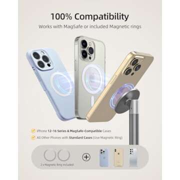 Nulaxy Magnetic Phone Stand with MagSafe Compatibility