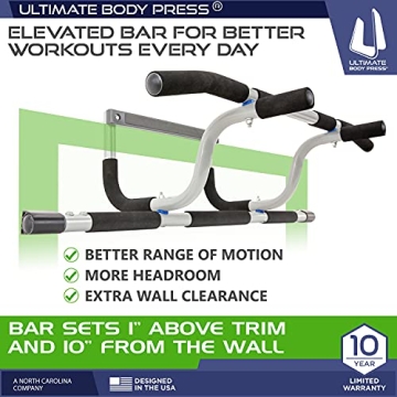 Ultimate Body Press XL Doorway Pull-Up Bar for All Users