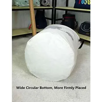 QUEENLALA Large Storage Basket,Laundry Hamper/Bathroom/Home Decor/Collapsible Round Storage Bin,Boys and Girls Hamper/Boxes/Clothing(Parent-child elephant)