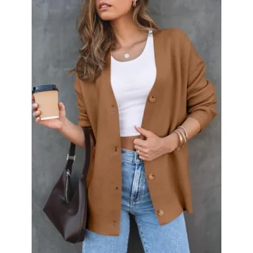 LILLUSORY Stylish Oversized Cardigan for Women