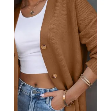 LILLUSORY Stylish Oversized Cardigan for Women