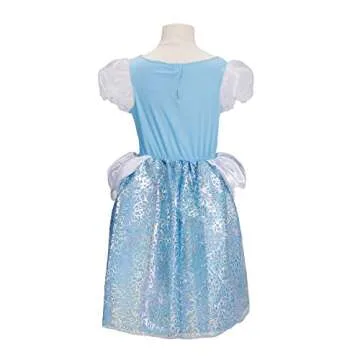 Disney Princess Cinderella Dress Costume for Girls, Perfect for Party, Halloween Or Pretend Play Dress Up Child Size 4-6X