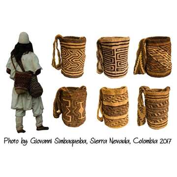 Indigenous Handmade Wool Bag from Iku Tribe in Colombia