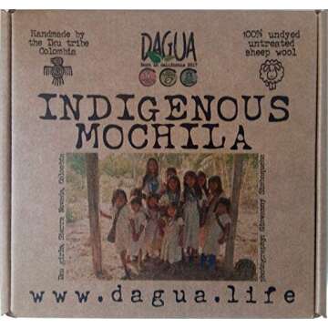 Indigenous Handmade Wool Bag from Iku Tribe in Colombia