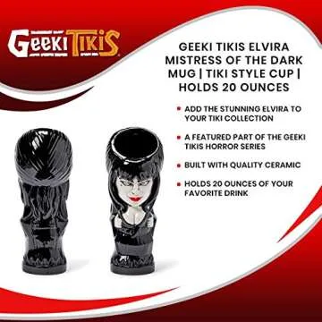 Elvira Tiki Mug - Collectible 20 oz Ceramic Cup