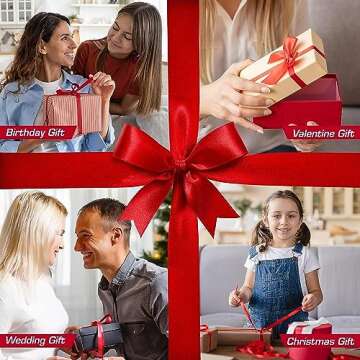 Topenca Supplies Satin Ribbon for Crafts & Gift Wrapping