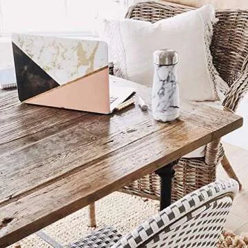 S'well Stainless Steel Traveler - 20 Fl Oz - White Marble - Triple-Layered Vacuum-Insulated Travel Mug Keeps Coffee, Tea and Drinks Cold for 36 Hours and Hot for 15- BPA-Free Water Bottle