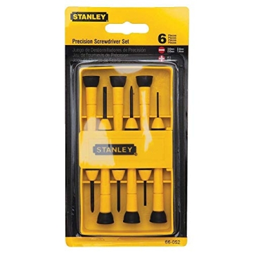 Stanley Tools 6-Piece Precision Screwdriver Set for All Projects