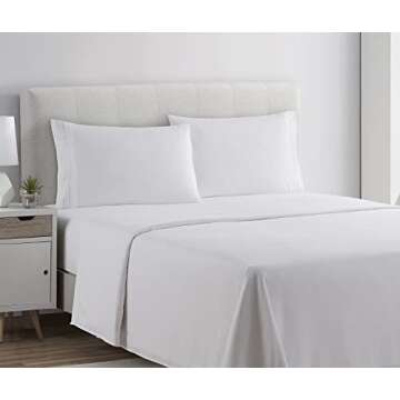 Clara Clark Bed Sheets, Premier 1800 Series 4 Piece Bed Sheet Set, Deep Pocket, Wrinkle, Fade, Stain...