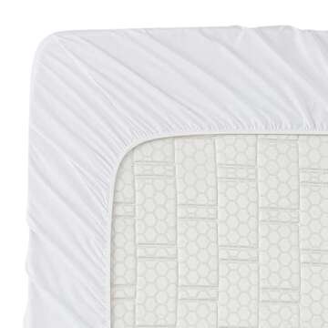 Clara Clark Bed Sheets, Premier 1800 Series 4 Piece Bed Sheet Set, Deep Pocket, Wrinkle, Fade, Stain Resistant, Luxury Soft Bedding Sheets & Pillowcases, Queen, White