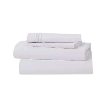 Clara Clark Bed Sheets, Premier 1800 Series 4 Piece Bed Sheet Set, Deep Pocket, Wrinkle, Fade, Stain Resistant, Luxury Soft Bedding Sheets & Pillowcases, Queen, White
