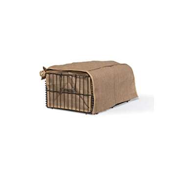 Gardeners Supply Company Fruits & Vegetables Root Storage Bin | Sturdy Metal Wire Frame with Natural Burlap Jute Liner for Longer Shelf Life | Vegetable Storage Harvest Organizer for Kitchen & Pantry