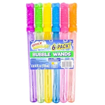 Sunny Days Entertainment Maxx Bubbles 4oz Bubble Wands – 6 Pack Fun for Kids