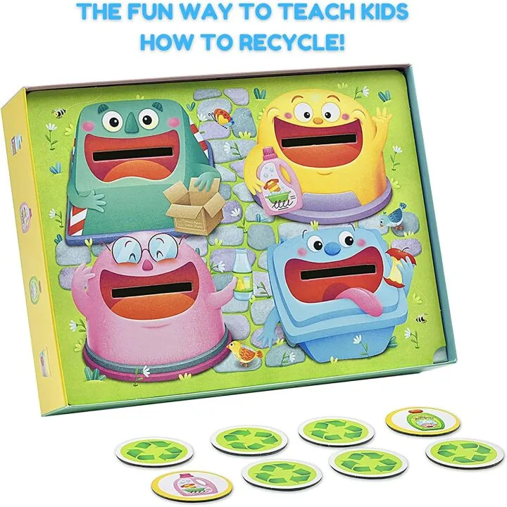 Hungry Bins Board Game for Kids Ages 3-6