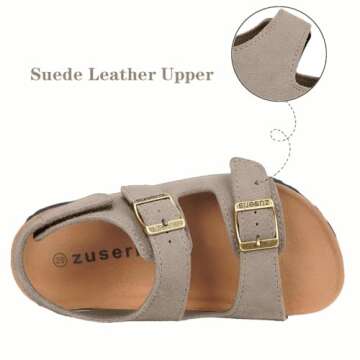 ZUSERIS Kids Cork Sandals for Toddlers - Summer Comfort