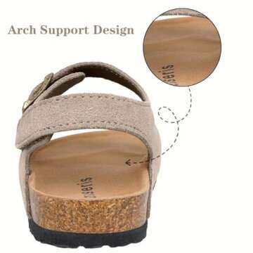 ZUSERIS Kids Cork Sandals for Toddlers - Summer Comfort
