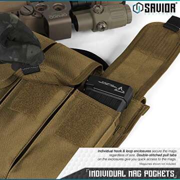 Savior Tactical Rifle Magazine Carrier - Adjustable & Durable
