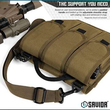 Savior Tactical Rifle Magazine Carrier - Adjustable & Durable
