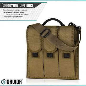 Savior Tactical Rifle Magazine Carrier - Adjustable & Durable