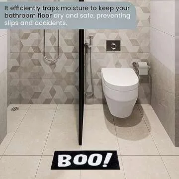 Indecor Home Halloween Bathroom Rug - Super Absorbent Non-Slip