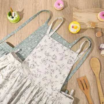 Stylish XLSXEXCL Floral Apron for Women - Perfect Gift