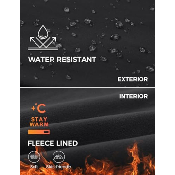 CRZ YOGA Women's Fleece Lined Leggings Warm Water-Resistant