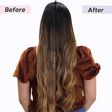 FoxyBae Hair Mask for Dry Damaged Hair and Growth - Overnight Hair Mask Treatment with Biotin & Shea Moisture - 8 Oz, Leave-in Conditioner Spray