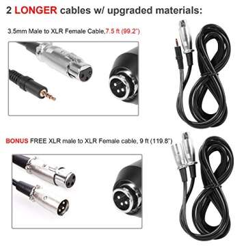 Voilamart USB Streaming Podcast Microphone, Condenser Microphone Set BM-800 with Adjustable Recording, Suspension Scissor Arm Stand, Shock Mount, Podcast Condenser Microphone for YouTube, Recording