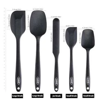 JJOO Silicone Spatula Set - 5 Pack Heat Resistant Spatulas for All Cooking Needs