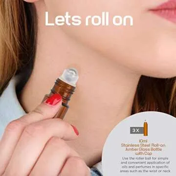 Duracare Amber Glass Spray Bottles 2 (16oz) Trigger Sprayers w/Screw Cap, 3(2oz) Mist Sprayers, 3 (10ml) Stainless Steel Roller Bottles w/Labels and Washable Marker, Cap, Dropper and Funnel-BPA-free