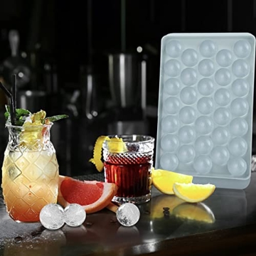 Lamesa Round Ice Tray Set for Cocktail & Drinks