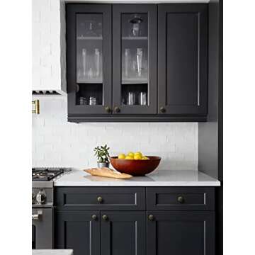 JIASENBAO Antique Brass Cabinet Knobs 10 Pack Vintage Retro Drawer Pulls Kitchen Cupboard Bathroom Dresser Cabinet Hardware Handles Zinc Alloy