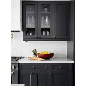 JIASENBAO Antique Brass Cabinet Knobs 10 Pack Vintage Retro Drawer Pulls Kitchen Cupboard Bathroom Dresser Cabinet Hardware Handles Zinc Alloy