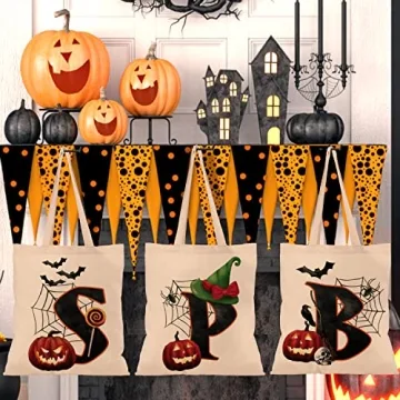 Personalized Halloween Tote Bags for Kids and Adults