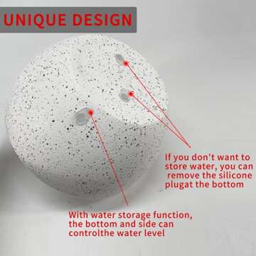 10 inch Hanging Planters for Outdoor Indoor Plants, Breathable Hanging Flower Pots with Drainage Hol...