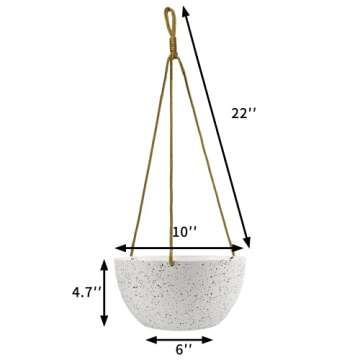 10 Inch Eco-Friendly Hanging Planters for Every Home