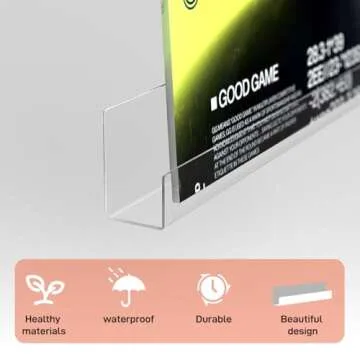 Bigantss Clear Acrylic Vinyl Record Floating Shelves, 6 Pack