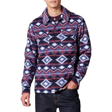 Amazon Essentials Men's Long-Sleeve Polar Fleece Shirt Jacket